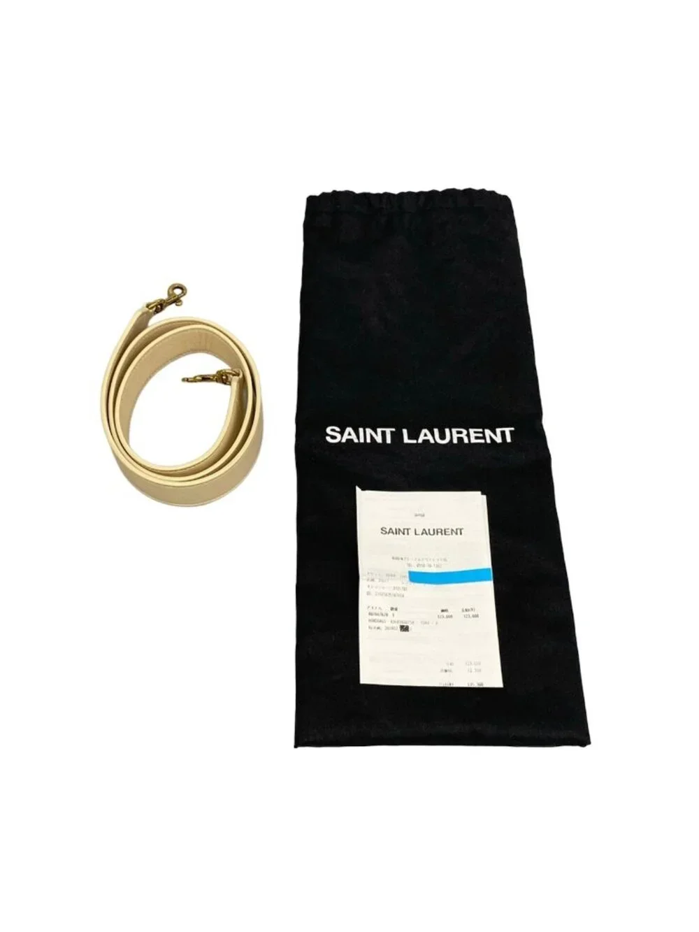Saint Laurent Paris Handbag Baby Downtown Cabas Ivory Leather